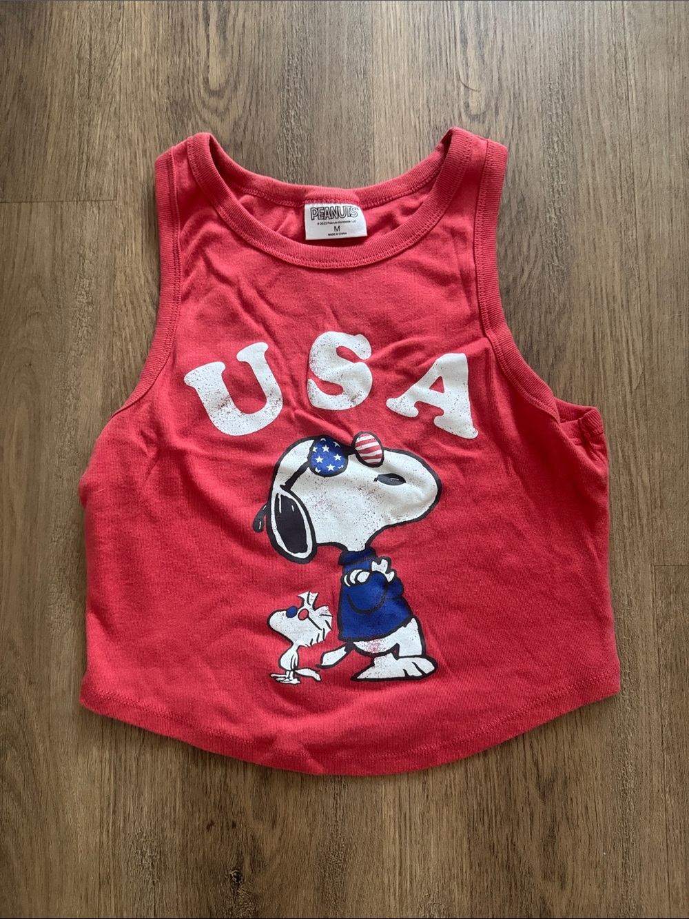 America USA Snoopy crop top
